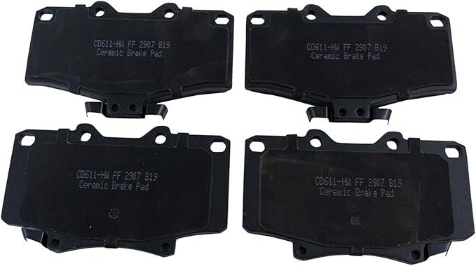 TRQ Front Brake Pads Ceramic Compatible with 1992-2000 Toyota 4Runner 1993-1998 T100