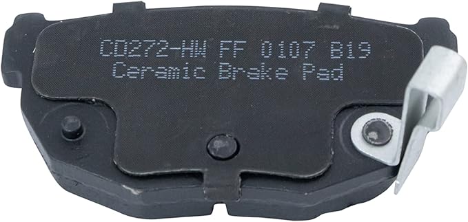 TRQ Rear Ceramic Brake Pad Set Compatible with 1989-98 Nissan 240SX 84-85 200SX Turbo 86-88 200SX 84-88 300ZX 89 300ZX To 1-31-89 Production Date