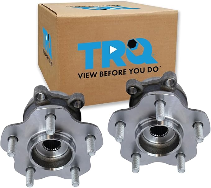 TRQ Rear Left and Right Wheel Bearing and Hub Assembly Set 2 Piece Compatible with 14-17 Nissan Juke AWD 14-19 Rogue AWD 14-15 Rogue Select AWD 17-22 Rogue Sport AWD