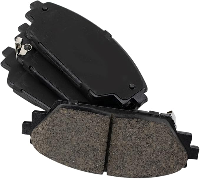 TRQ Front Ceramic Brake Pad Set Compatible with 2014-2018 Mazda 3 excluding Mexico Built Models 2016-2021 CX-3 2020-2023 CX-30