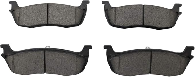 TRQ Rear Brake Pads Ceramic Compatible with 1997-2004 Ford Expedition 1997-2004 F-150 2004 F-150 Heritage 1997-1999 F-250 2002 Lincoln Blackwood 1998-2002 Navigator 2003-2011 Town Car
