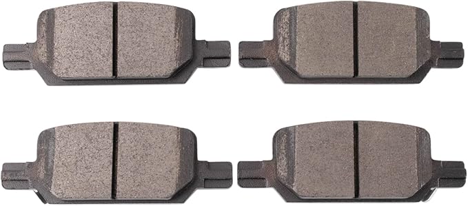 TRQ Rear Brake Pads Ceramic Compatible with 2021 Chevrolet Colorado 2021 GMC Canyon