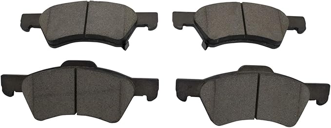 TRQ Front Brake Pads Ceramic Hardware Compatible with 2001-2007 Chrysler Town Country 2001-2007 Caravan 2001-2007 Grand Caravan