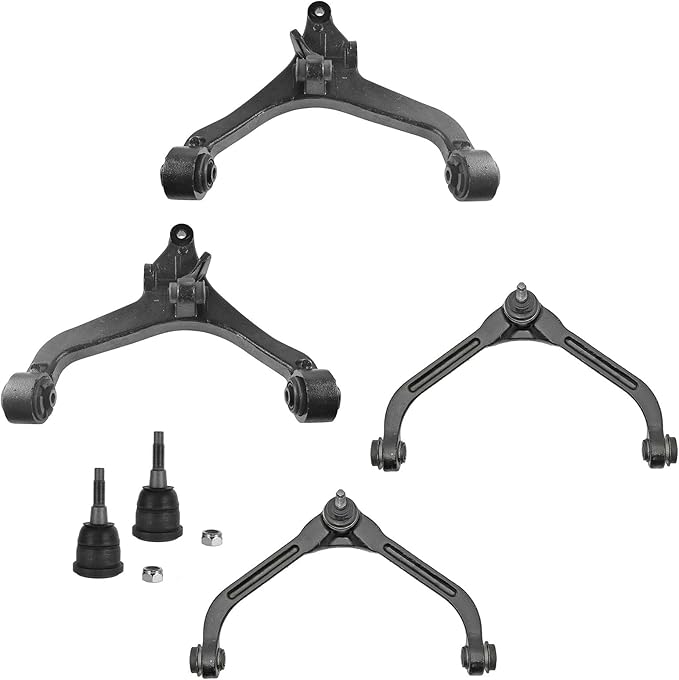 TRQ Front Control Arm with Ball Joint Set 6 Piece Compatible with 2005-2007 Jeep Liberty