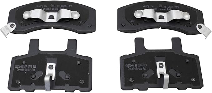 TRQ Front Ceramic Brake Pad Kit for Chevy Dodge GMC 2500 3500 Pickup Truck