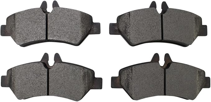 TRQ Rear Brake Pads Ceramic Hardware Compatible with 2007-2009 Dodge Sprinter 2500 2007-2018 Freightliner Sprinter 2500 2010-2018 Mercedes-Benz Sprinter 2500