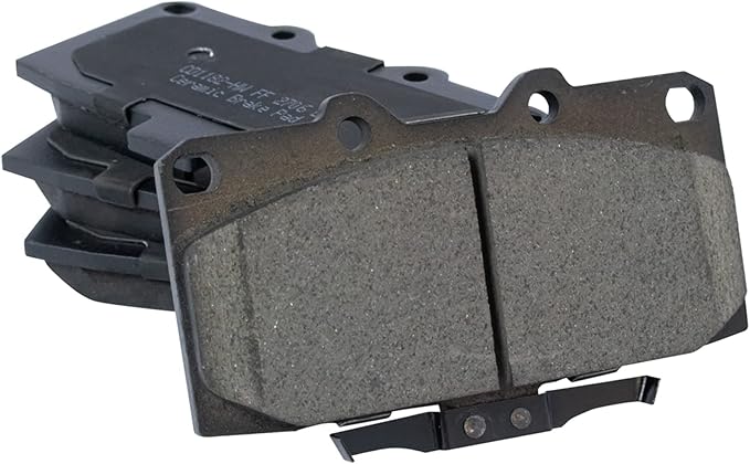 TRQ Front Brake Pads Ceramic Hardware Wear Sensor Compatible with 2006-2007 Subaru Impreza