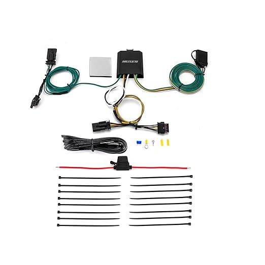 WeiSen 4-Pin Trailer Wiring Harness with Plug & Play Connector Compatible with Tesla Model 3 2020-2023