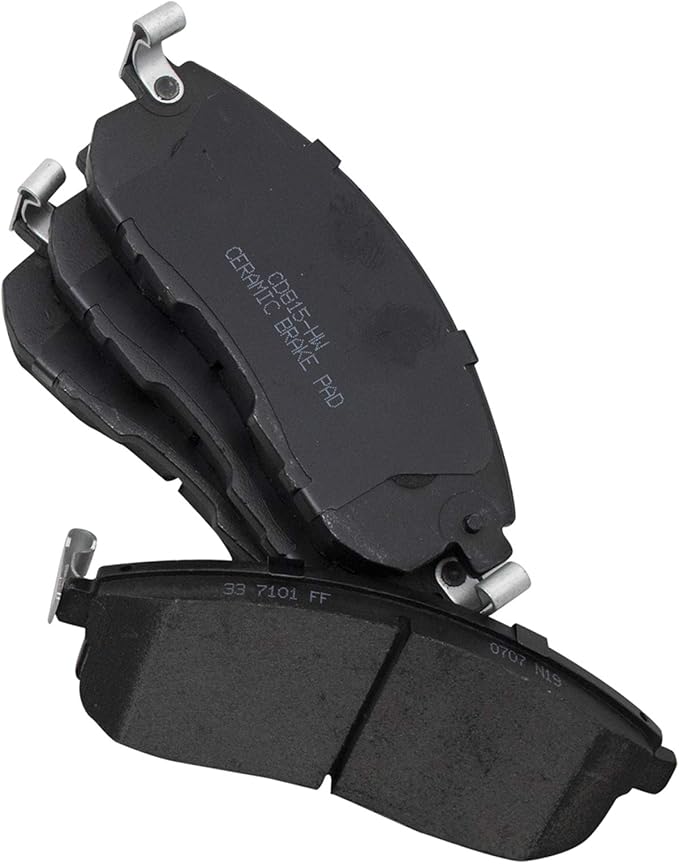 TRQ Front Brake Pads Ceramic Hardware Wear Sensor Compatible with 2000-01 Infiniti I30 2003-05 G35 2000-01 Nissan Maxima 2003-05 350Z 2007-13 Altima 2007-19 Sentra 2009-10 Cube 2011-17 Juke