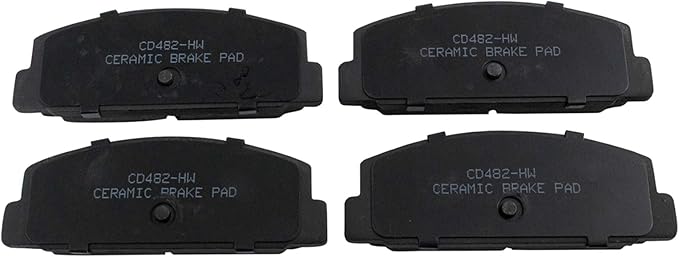 TRQ Rear Brake Pads Ceramic Compatible with 2003-2005 Mazda 6 2003 Protege 1989-1995 RX-7