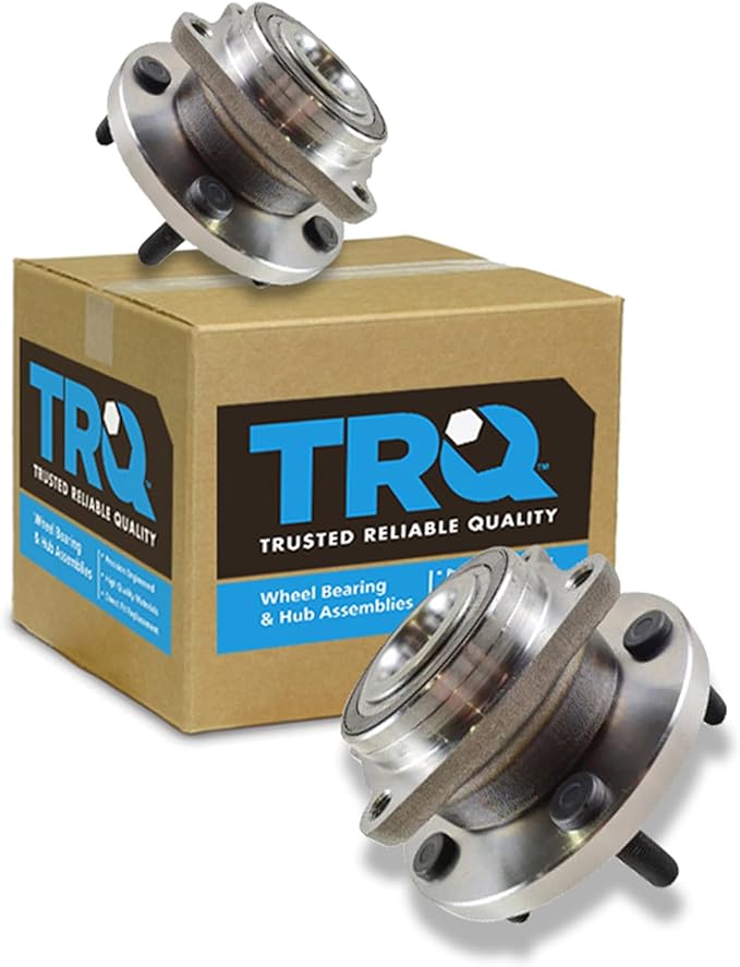 TRQ 2 Piece Front Wheel Bearing & Hub Assembly Set Compatible with 2011-2014 Chrysler 200 2007-2010 Sebring 2008-2014 Dodge Avenger