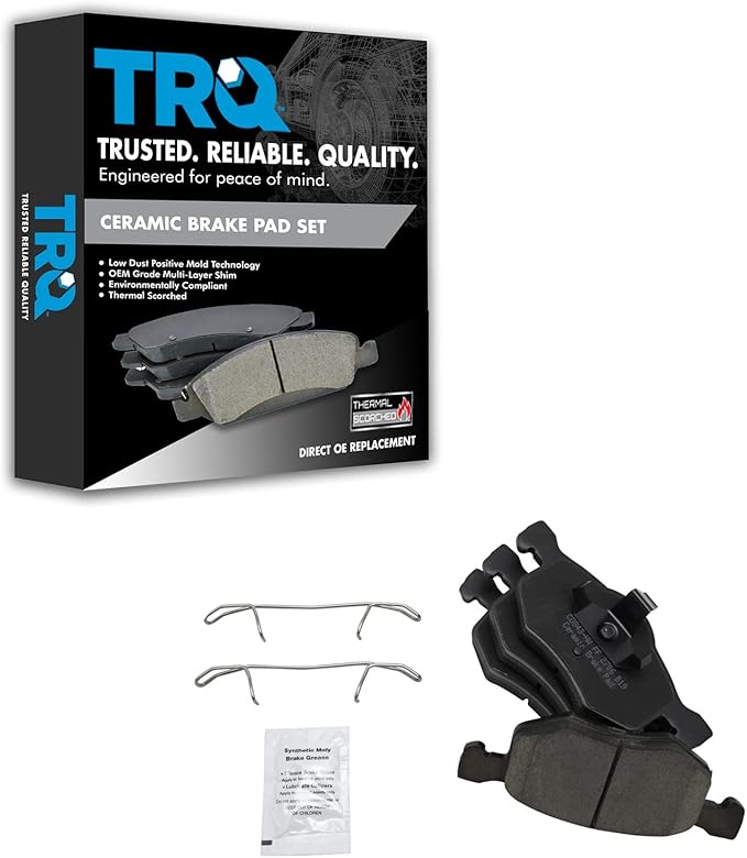 TRQ Front Brake Pads Ceramic Compatible with 2001-2007 Ford Escape 2001-2006 Mazda Tribute 2005-2007 Mercury Mariner