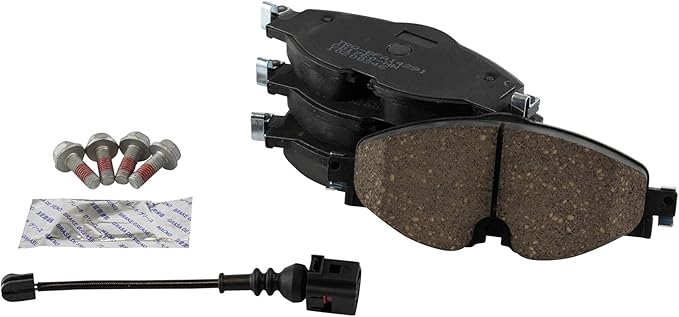TRQ Front Ceramic Brake Pad Set Compatible with Audi A3 TT VW Golf GTI Jetta