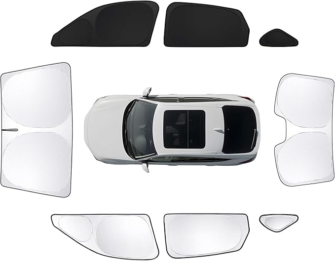 8pcs Car Window Shades for Honda Civic2022-Present Accessories,Windshield Side Rear Full Sunshade,Sun Visor UV Blocking, Privacy Protection and Blackout for Camping Outdoor(Not Hatchback)