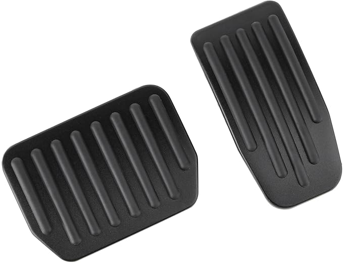 Black Foot Pedal Pads Set for Tesla Model 3 Model Y 2016-2026, Non-Slip Pedal Covers Accessories, Aluminum Accelerator/Brake Foot Pedal Pad for Model Y(Juniper) Model 3(Highland)