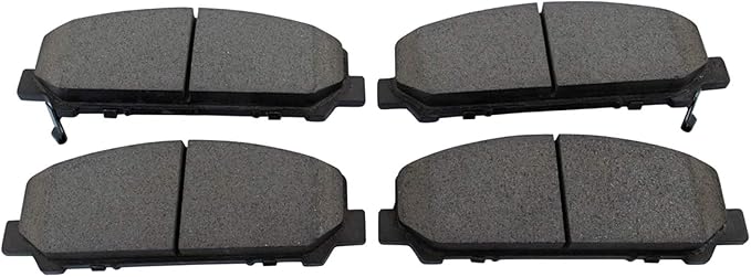 TRQ Front Brake Pads Ceramic Hardware Compatible with 2006-2010 Infiniti QX56 2006-2011 Nissan Armada 2007-2010 Titan