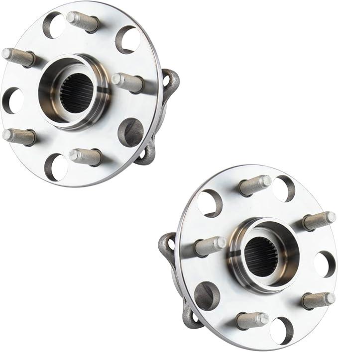 TRQ Rear Left and Right Wheel Bearing and Hub Assembly Set 2 Piece Compatible with 13-20 Lexus GS350 16-20 IS300 16-20 IS350 16-17 GS200t 18-19 GS300 16-17 IS200t 14-15 IS250 F Sport 15-22 RC350