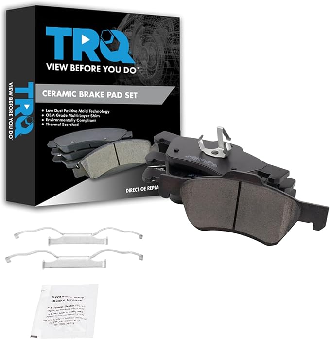 TRQ Front Brake Pads Ceramic Compatible with 2011-2012 Ford Escape 2011 Mercury Mariner