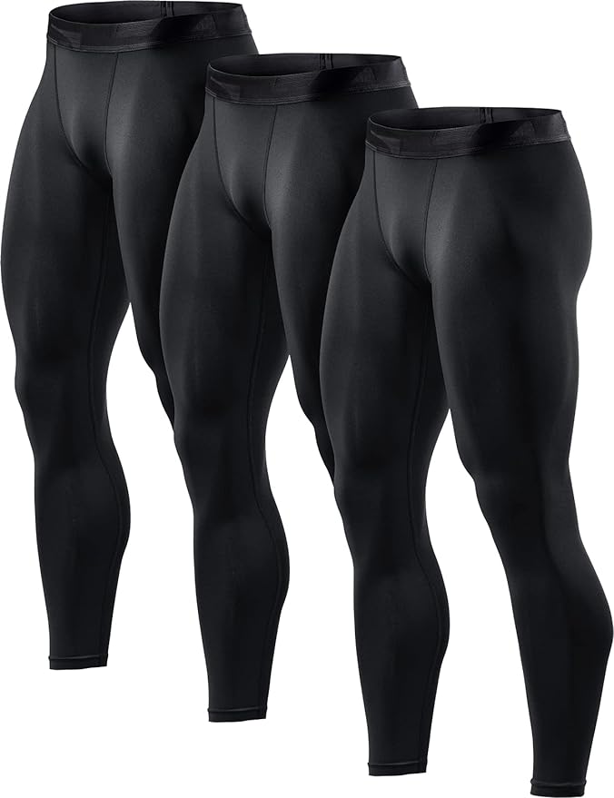 TSLA Men's Compression Pants - Cool Dry Athletic Sports Workout Running Tights Leggings Baselayer