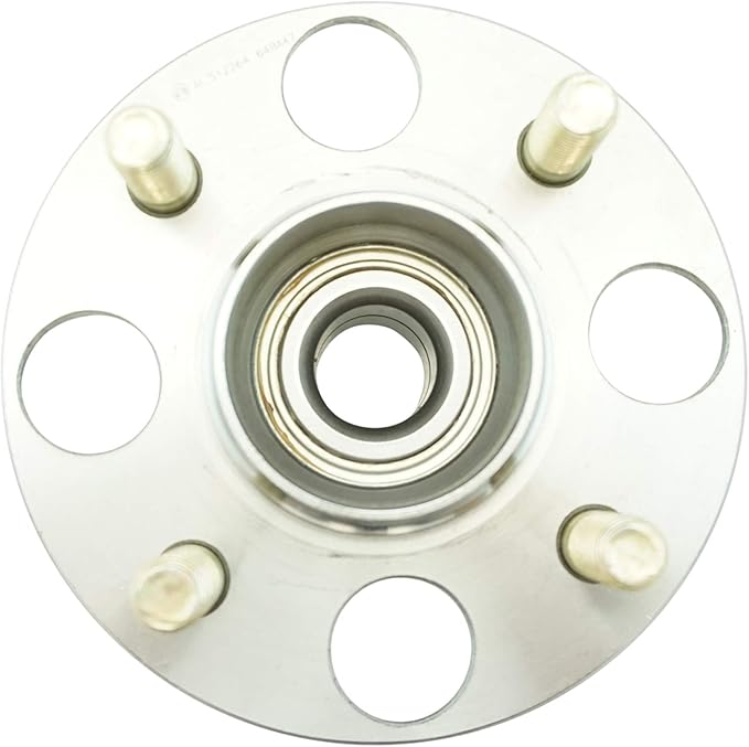 TRQ 2 Piece Rear Wheel Bearing & Hub Assembly Set Compatible with 2000-2006 Honda Insight