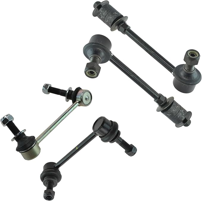 TRQ Front and Rear Sway Bar Link Set 4 Piece Compatible with 2003 Lexus GX470 04-09 GX470 without KDSS 03-09 Toyota 4Runner 07-14 FJ Cruiser 10-22 4Runner without KDSS