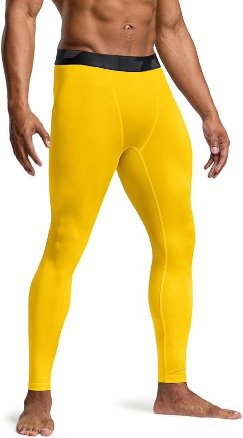 TSLA Men's Compression Pants - Cool Dry Athletic Sports Workout Running Tights Leggings Baselayer