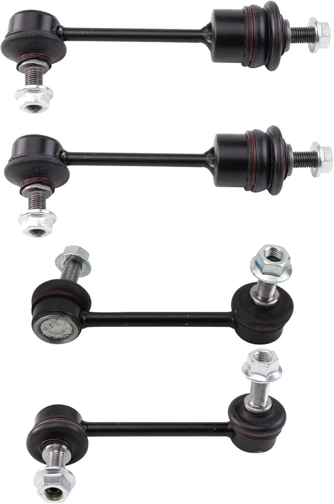 TRQ Front & Rear Sway Bar Stabilizer Link Set Compatible with 2012-2013 Hyundai Equus 2009-2014 Genesis