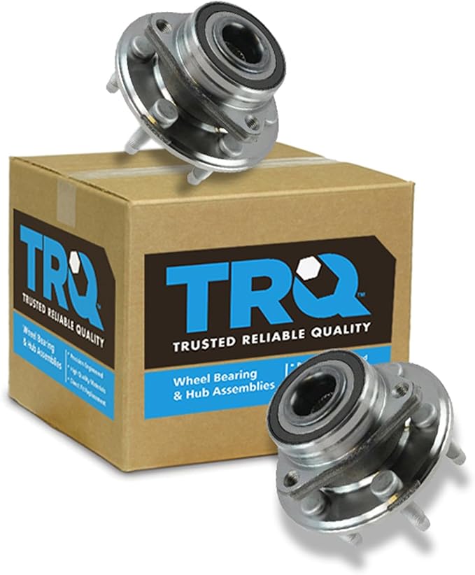 TRQ Driver and Passenger Side Wheel Bearing and Hub Assembly Set 2 Piece Compatible with 2010-2016 Cadillac SRX 2011 Saab 9-4X