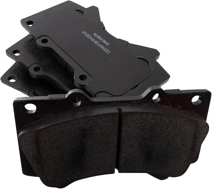 TRQ Front Brake Pads Ceramic Hardware Wear Sensor Compatible with 2008-2021 Lexus LX570 2008-2021 Toyota Land Cruiser 2008-2021 Sequoia 2007-2021 Tundra