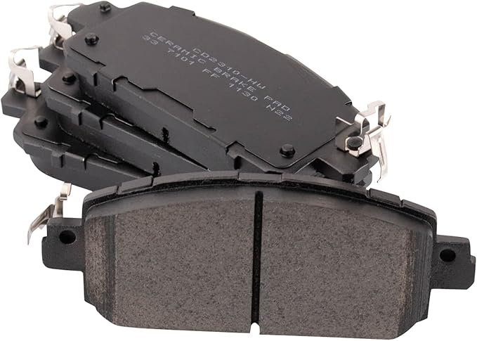 TRQ Front Ceramic Brake Pad Set Compatible with 2020-2024 Nissan Sentra 2021-2023 Kicks SR SV 2024 Kicks
