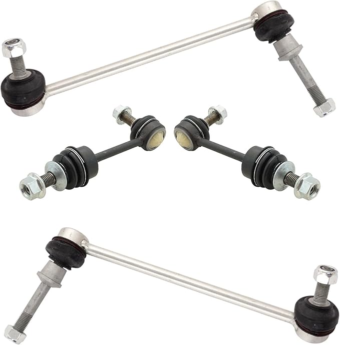 TRQ Front and Rear Sway Bar Link Set 4 Piece Compatible with 2007-2018 BMW X5 with Adaptive Drive 2008-2019 X6 with Adaptive Drive