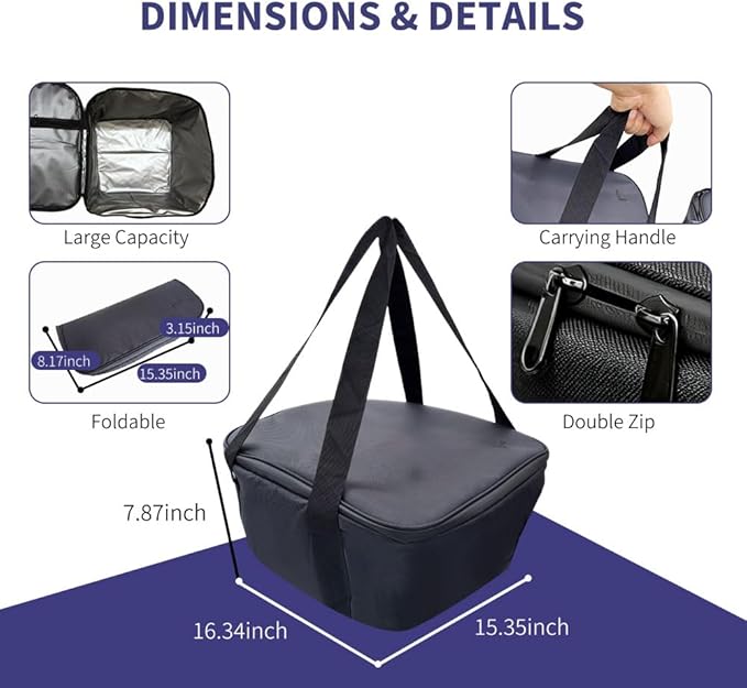 Frunk Cooler Organizer for Tesla Model 3 2020-2026, Insulated Waterproof Front Trunk Storage Bag with Hidden Pocket,2-Pack