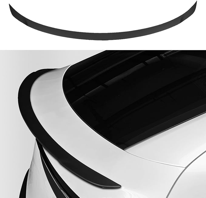 ABS Spoiler for 2025 2026 Tesla Model Y Juniper Rear Spoiler Rear Trunk Spoiler Sport & Performance Type Rear Spoiler Wings Tesla Model Y Juniper Accessories (Matte Black)