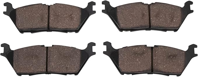TRQ Rear Brake Pads Ceramic Hardware Compatible with 2015-2022 Ford F-150 2018-2022 Expedition 2018-2023 Lincoln Navigator