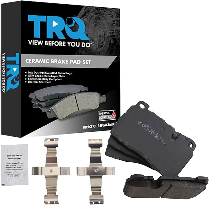 TRQ Front Brake Pads Ceramic Compatible with 2013-2017 Audi Q5 2014-2017 SQ5