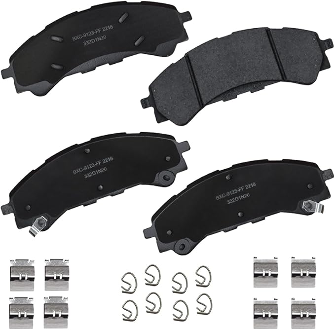 Bendix Premium SBC2216 Ceramic Front Brake Pads for Ford Bronco 2023-2021, Ranger 2023-2019