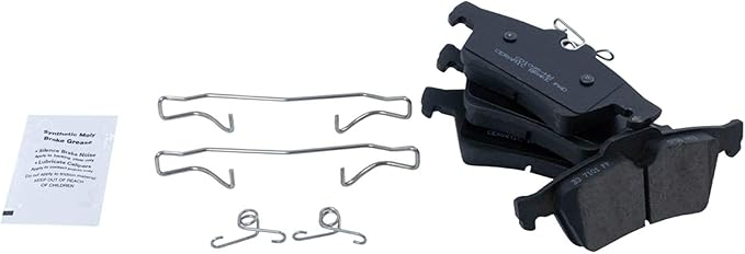 TRQ Posi Ceramic Brake Pad Kit Set Compatible with Chevy Mazda Pontiac Saab Saturn Volvo