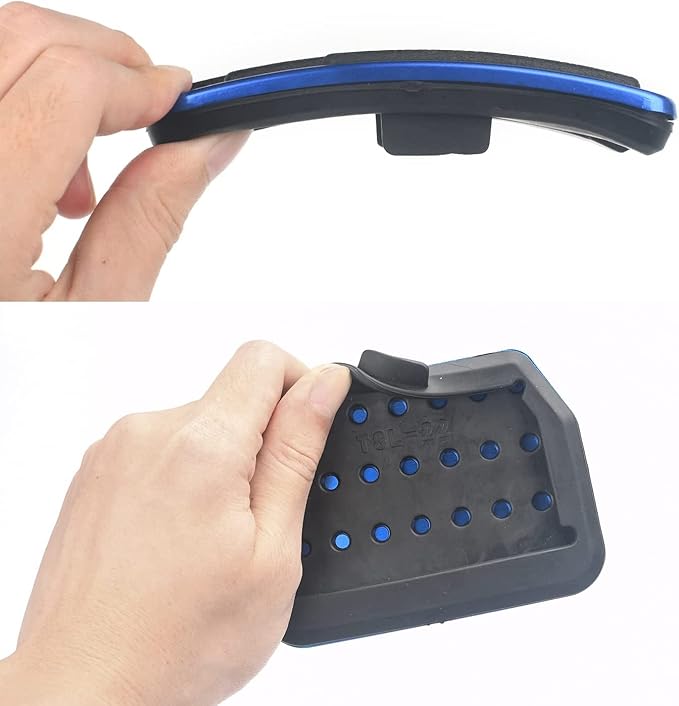 Foot Pedal Pads Set for Tesla Model 3 Model Y, Non-Slip Performance Aluminum Car Accessories Brake & Accelerator Pedal Covers for Model 3/Y (Blue)