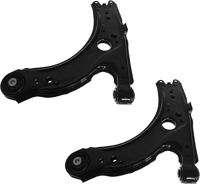 TRQ Front Lower Control Arm Set Driver and Passenger Side Compatible with 1998-2010 Volkswagen Beetle 2000-2005 Golf Jetta
