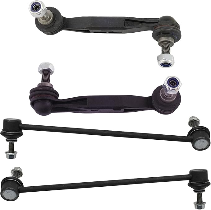 TRQ 4pc Front & Rear Suspension Sway Bar End Link Kit Set Direct Fit for BMW