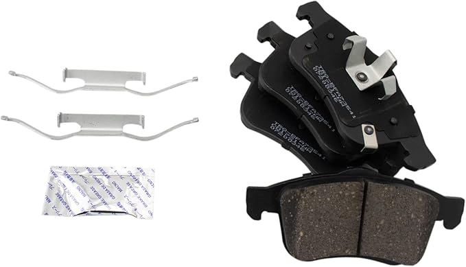 TRQ Front Brake Pads Ceramic Compatible with 2014-2020 Fiat 500L 2015-2020 Ram ProMaster City