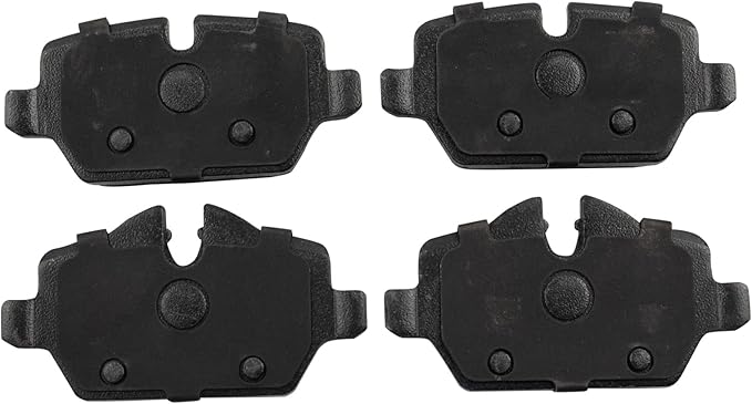 TRQ Rear Brake Pads Ceramic Hardware Compatible with 2011-2016 Mini Cooper Countryman 2013-2016 Cooper Paceman