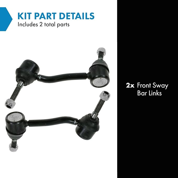 TRQ Front Sway Bar Stabilizer Link Set Compatible with 1993-1997 Ford Thunderbird 1993-1998 Lincoln Mark VIII Mercury Cougar