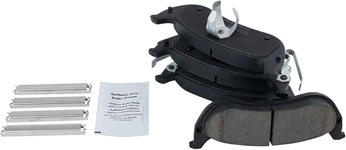 TRQ Rear Brake Pads Ceramic Compatible with 2004-2008 Chrysler Pacifica