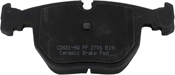 TRQ Front Brake Pads Ceramic Hardware Compatible with 1995-2001 BMW 740iL 1995-2001 740i 1997-2003 540i 2001-2003 530i 2000-2003 M5 2000-2006 X5