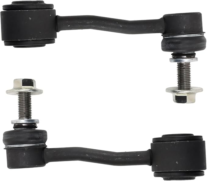 TRQ Front Driver and Passenger Side Sway Bar Link Set 2 Piece Compatible with 2018-23 Jeep Wrangler 2020-23 Gladiator