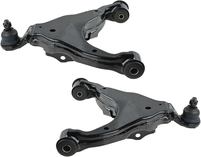 TRQ Front Lower Driver and Passenger Side Control Arm and Ball Joint Set 2 Piece Compatible with 05-15 Toyota Tacoma 4 Wheel Drive 05-15 Tacoma Pre Runner Rear Wheel Drive