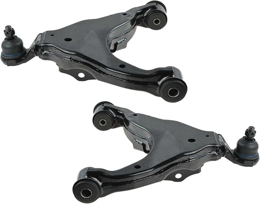 TRQ Front Lower Driver and Passenger Side Control Arm and Ball Joint Set 2 Piece Compatible with 05-15 Toyota Tacoma 4 Wheel Drive 05-15 Tacoma Pre Runner Rear Wheel Drive