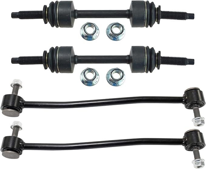 TRQ Front & Rear Sway Bar Stabilizer Link Set Compatible with 2011-2019 Ford F-250 Super Duty 2011-2016 F-350 Super Duty 2011-2015 F-450 Super Duty 2011-2014 F-550 Super Duty
