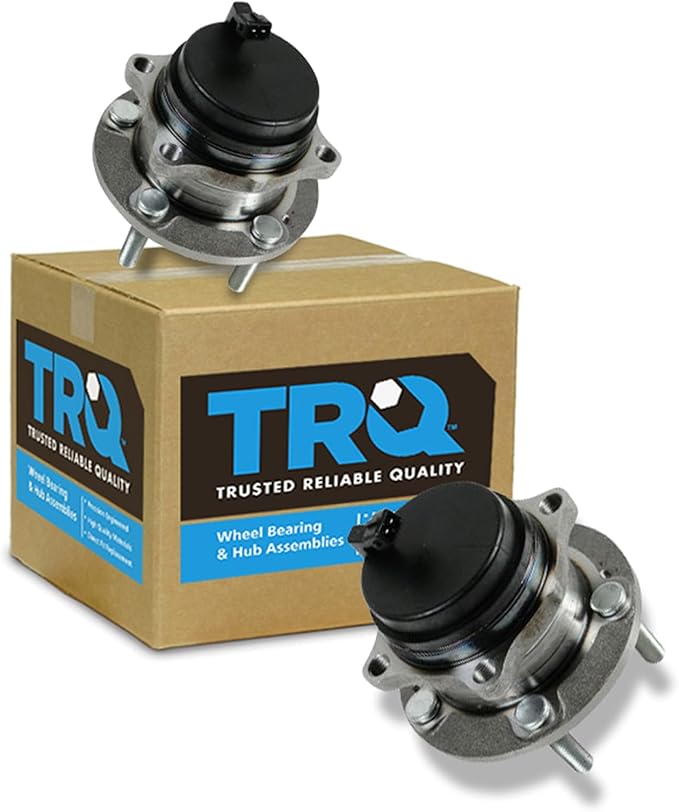 TRQ Rear Left and Right Wheel Bearing and Hub Assembly Set 2 Piece Compatible with 07-20 Hyundai Santa Fe FWD 13-18 Santa Fe Sport FWD 2019 Santa Fe XL FWD 07-12 Veracruz FWD 11-15 Kia Sorento FWD